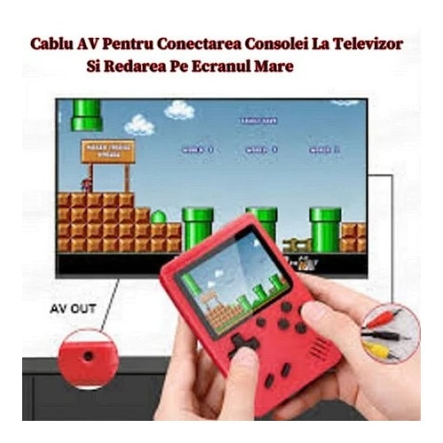 Consola SUP Game cu 400 jocuri, ecran de 3.0", cablu AV, Micro-USB, multiplayer jocurile copilariei, FOXMAG24®