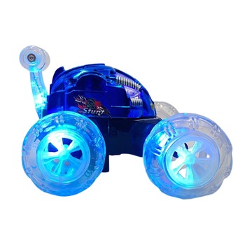 Masinuta albastra cu telecomanda, Stunt, rotire 360°, lumini, muzica, +6 ani Masinuta albastra cu telecomanda, Stunt, rotire 360°, lumini, muzica, +6 ani