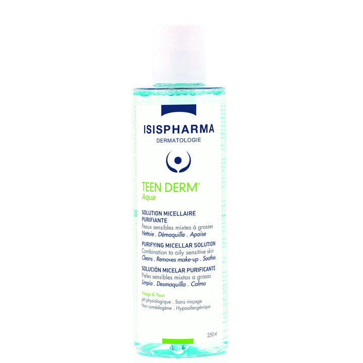 Solutie micelara purifianta - Teen Derm Aqua, 250 ml