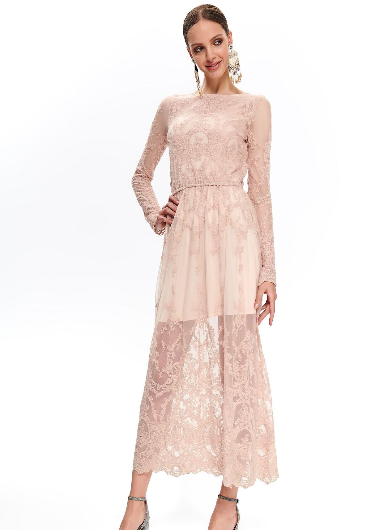 Rochie pentru femei, TOP SECRET, SSU2770, Roz deschis