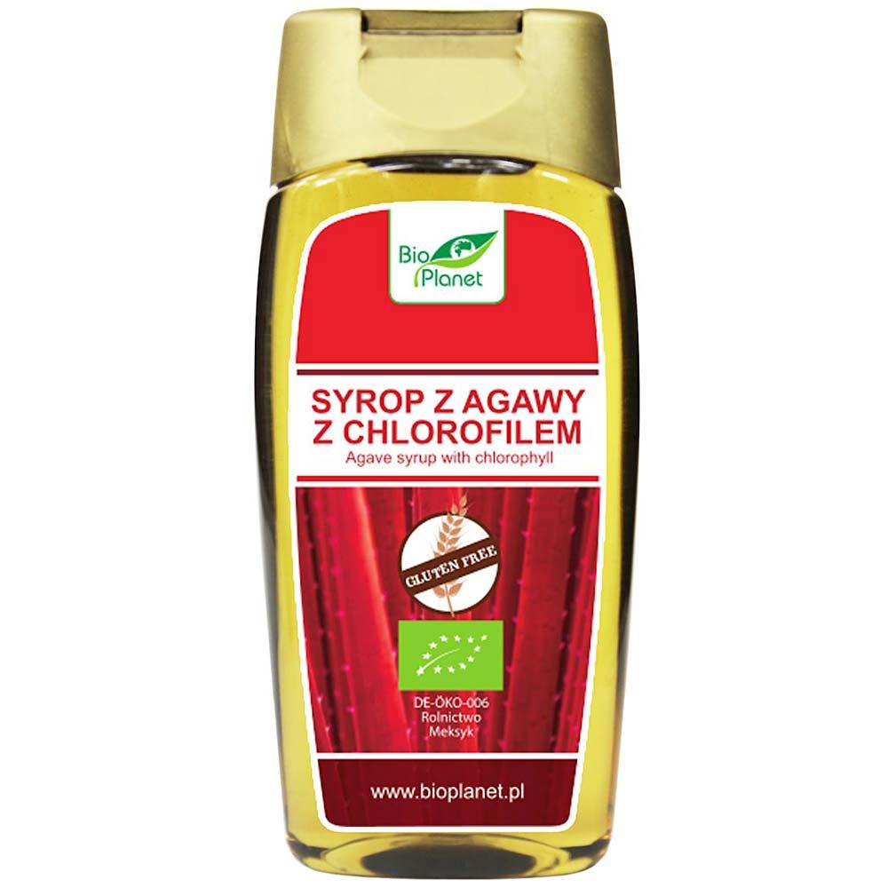 Sirop Bio de agave cu clorofila, Bio Planet, 350 g, 250 ml - Bio Planet