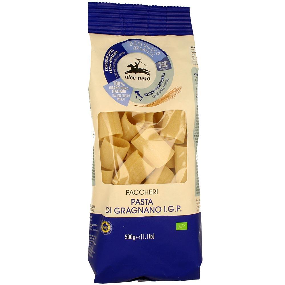 Paste Paccheri Bio, Alce Nero, 500 g, din grau dur