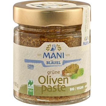 Pasta de masline verzi Bio 180 g Mani Blauel Pasta de masline verzi Bio 180 g Mani Blauel