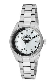 Invicta, ceas de otel inoxidabil cu logo, Argintiu Invicta, ceas de otel inoxidabil cu logo, Argintiu