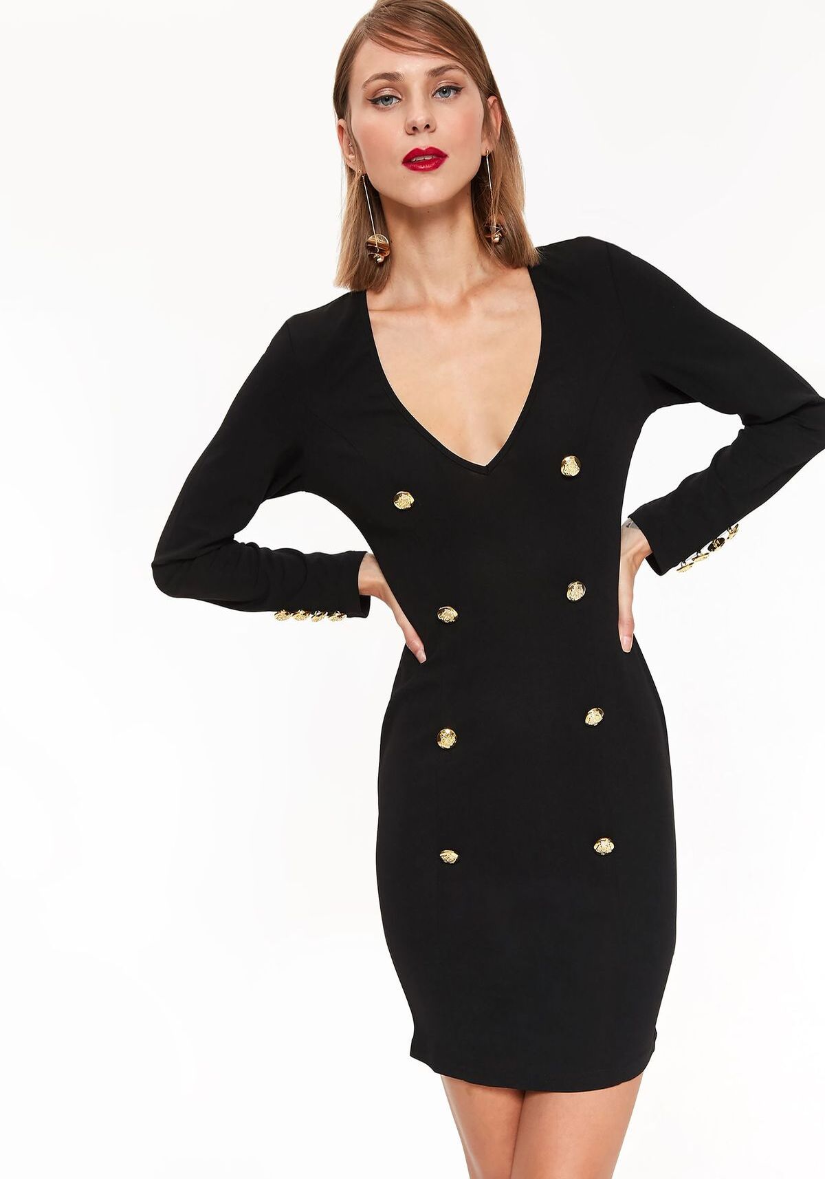 Rochie pentru femei, TOP SECRET, SSU2645, Negru
