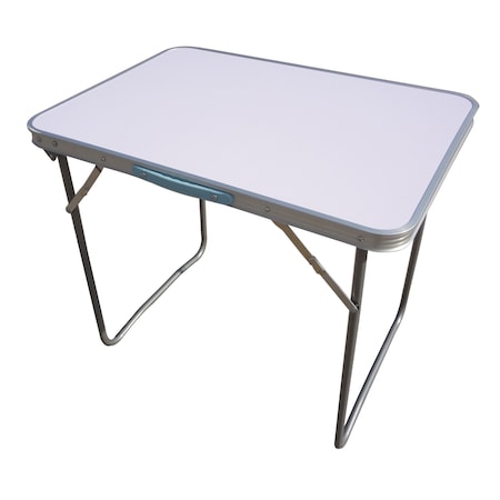 Masa pentru camping, pescuit, drumetie sau plaja, din Mdf si otel, pentru doua persoane, 70 x 50 x 60 cm,ATS