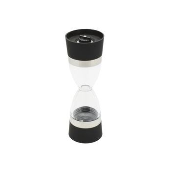 Rasnita dubla pentru sare si piper, Naimeed D2336, forma clepsidra, culoare Negru, 18 x 6 cm Rasnita dubla pentru sare si piper, Naimeed D2336, forma clepsidra, culoare Negru, 18 x 6 cm