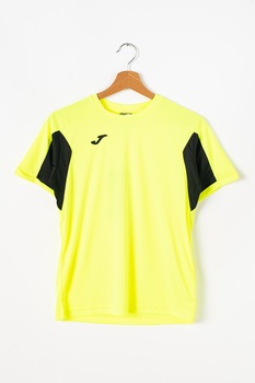 Joma, Tricou cu logo pentru fotbal Colle, Galben neon/Negru Joma, Tricou cu logo pentru fotbal Colle, Galben neon/Negru