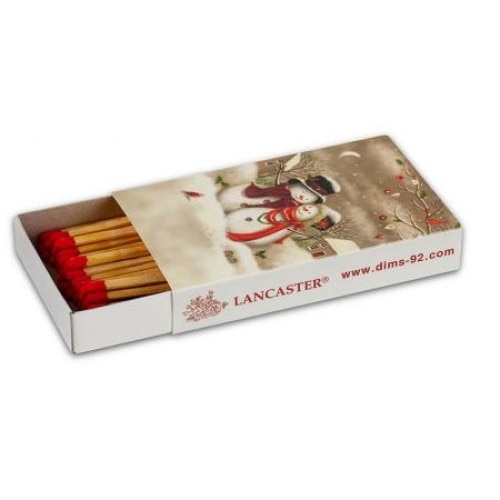 Chibrituri din Lemn, Om de zapada, 80 Bete/Cutie, Lancaster, SM205, 11/6 cm