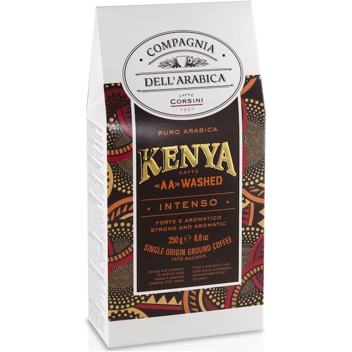Compagnia Dell`Arabica Caffe Kenya "AA" Washed őrölt kávé, 250 g