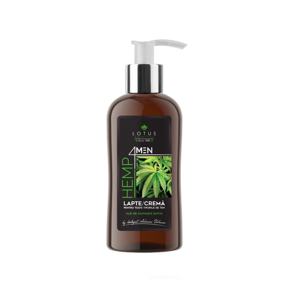 Lapte crema pentru fata cu cannabis for men, Hemp 4 Men, 150 ml