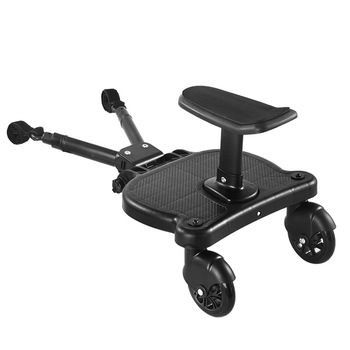 Adaptor de carucior pentru al doilea copil, remorca carucior, platforma buggy board cu scaun demontabil, 2 roti, capacitate 25 kg, universal, Ideas4Comfort, negru Adaptor de carucior pentru al doilea copil, remorca carucior, platforma buggy board cu scaun demontabil, 2 roti, capacitate 25 kg, universal, Ideas4Comfort, negru