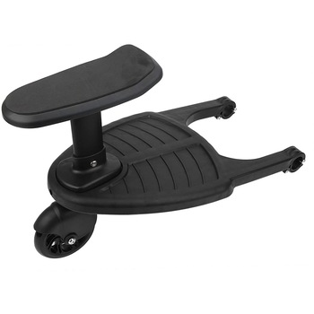 Adaptor de carucior pentru al doilea copil, 3-7 ani, remorca carucior, platforma pentru al doilea copil, 1 roata, sarcina 25 kg, prindere pe axul orizontal din spate, Ideas4Comfort, negru Adaptor de carucior pentru al doilea copil, 3-7 ani, remorca carucior, platforma pentru al doilea copil, 1 roata, sarcina 25 kg, prindere pe axul orizontal din spate, Ideas4Comfort, negru