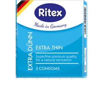 Prezervative Ritex Extra Thin, 3 buc Prezervative Ritex Extra Thin, 3 buc