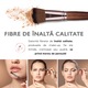Set 11 pensule machiaj, Judios®, maner lemn, makeup profesional/ incepatori, ghid pentru machiaj, manual utilizare si recomandari in limba romana, pensula sprancene, pensula iluminator, pensula pudra, pensule capete duble, Maro
