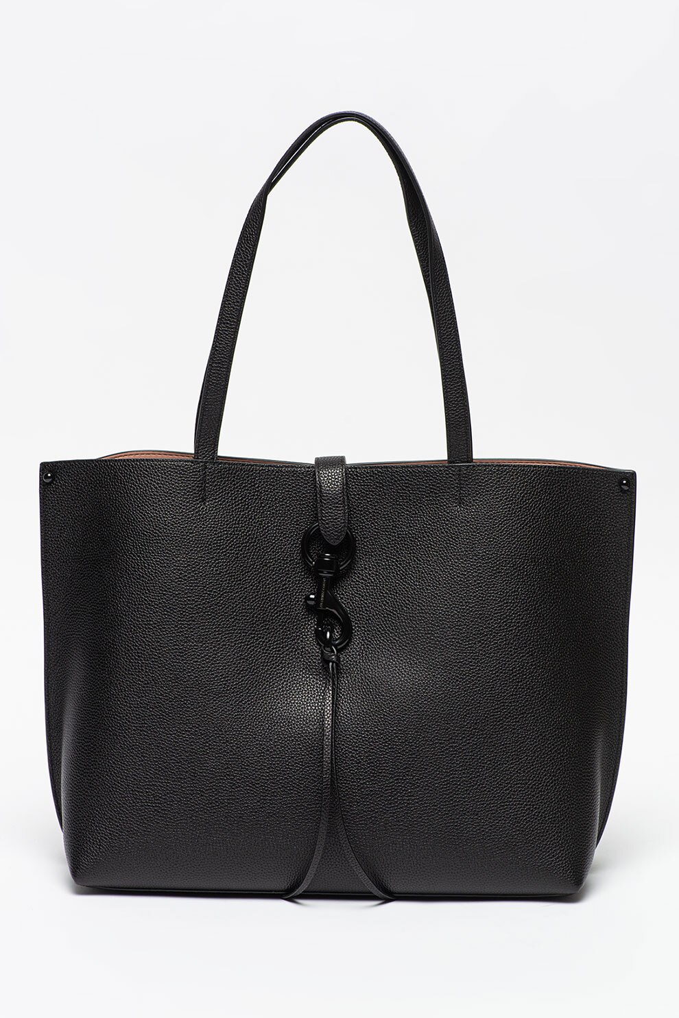 Rebecca Minkoff, Geanta shopper de piele Megan, Negru
