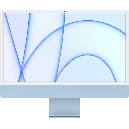 iMac 24" (2021) asztali számítógép Apple M1 processzorral, 24", Retina 4.5K, 16GB, 256GB SSD, 8-core GPU, Kék, INT KB, billentyűzet + egér