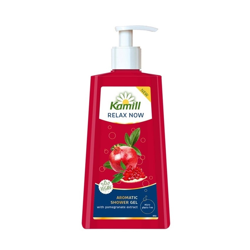 Gel de dus Kamill Relax Now cu extract de rodie, 500 ml