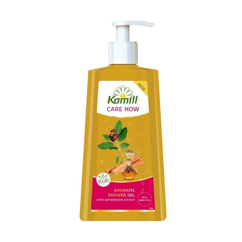 Gel de dus Kamill Care Now cu extract de lemn de santal, 500 ml