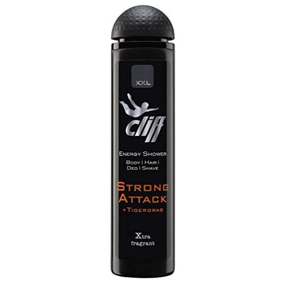 Gel de dus Cliff Strong Attack pentru barbati, 300 ml