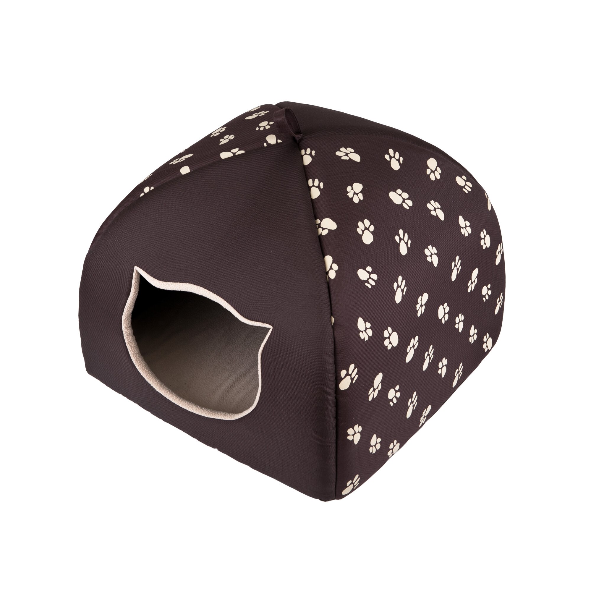 Casa pentru animale de companie, HobbyDog Igloo, Maro, 44x44x35 cm