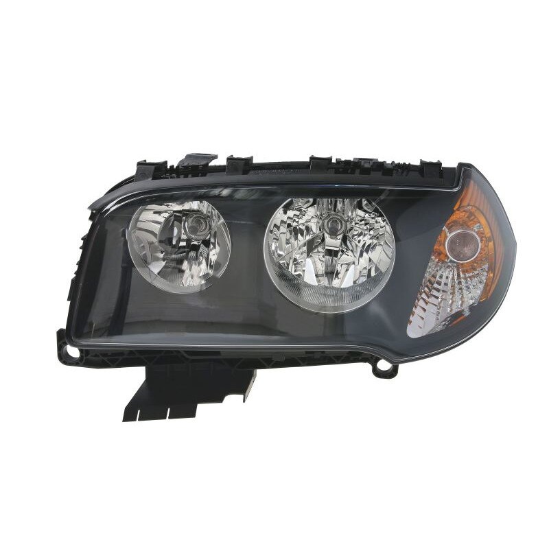 Far stanga negru semnalizator portocaliu BMW X3 2004-2011 cu motor electric ,bec H7/H7