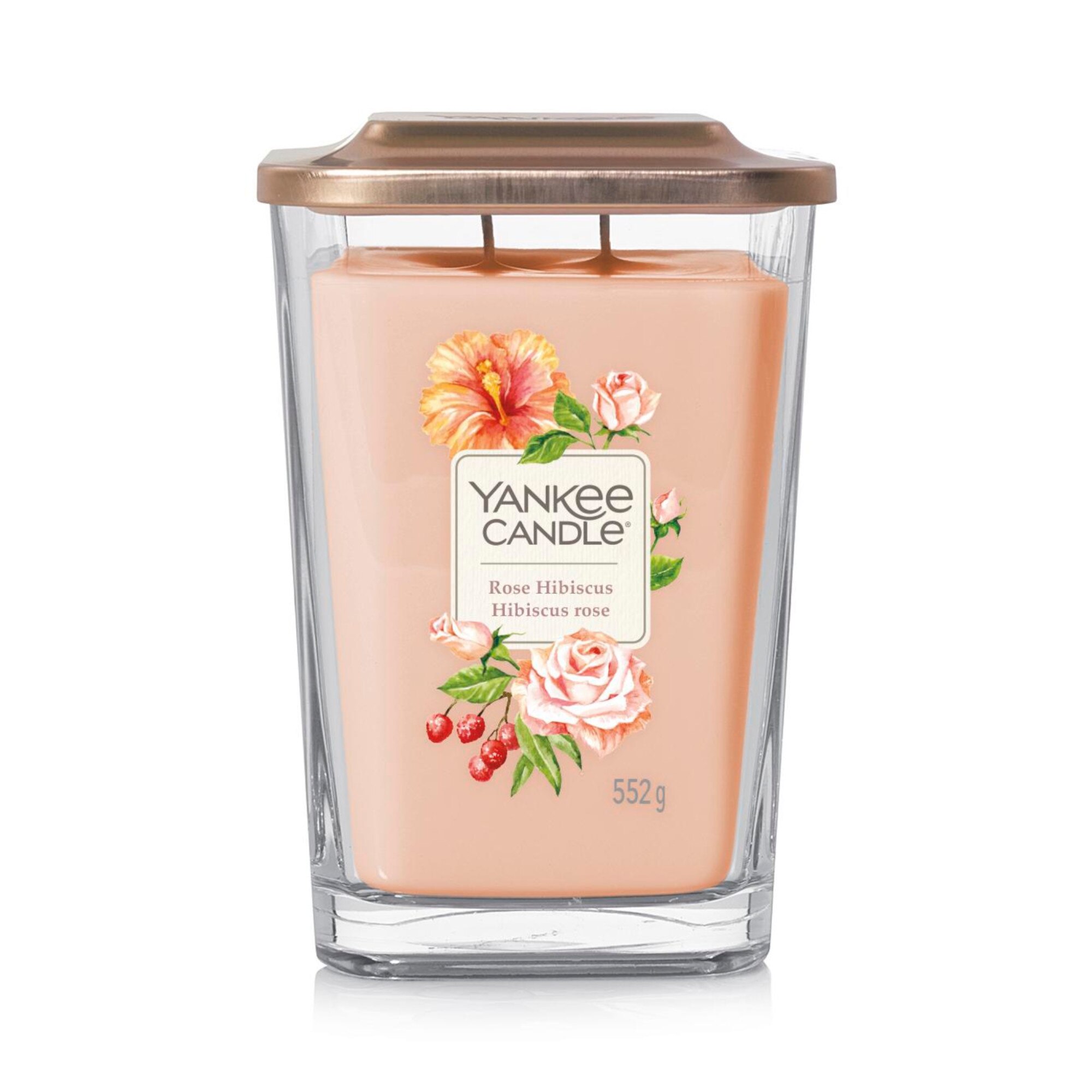 Lumanare Parfumata Elevation Collection Borcan Mare Rose Hibiscus, Yankee Candle