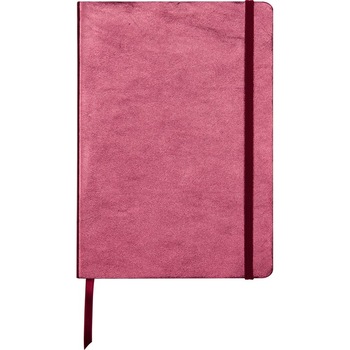 Notebook coperta piele moale A5, 144 pagini, Cuirise Clairefontaine, Metallic Cherry