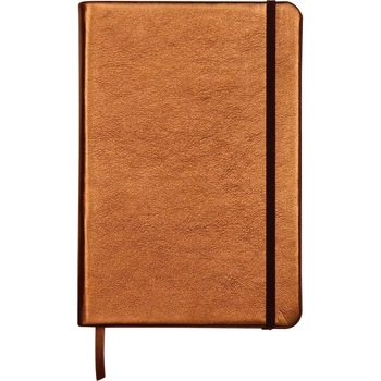 Notebook coperta piele tare A5, 144 pagini, Cuirise Clairefontaine, Metalic Brown
