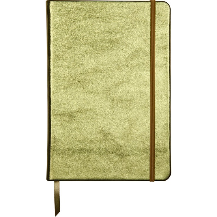 Notebook coperta piele tare A5, 144 pagini, Cuirise Clairefontaine, Metallic Green