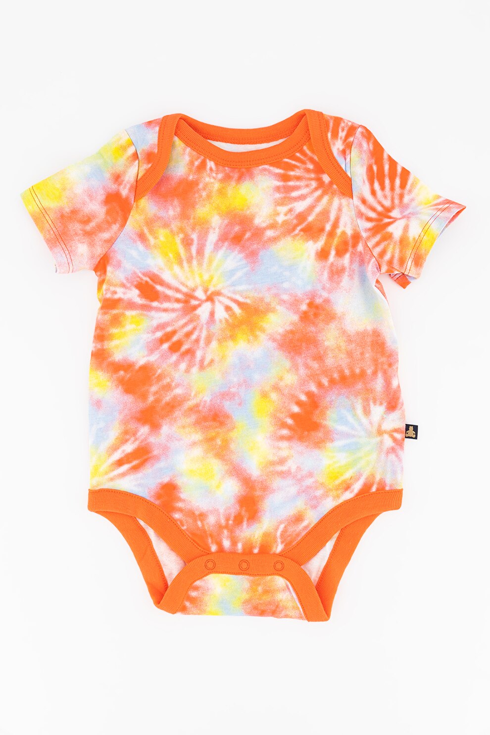 GAP, Body cu imprimeu tie-dye, Oranj mandarina/galben/albastru, 50 CM