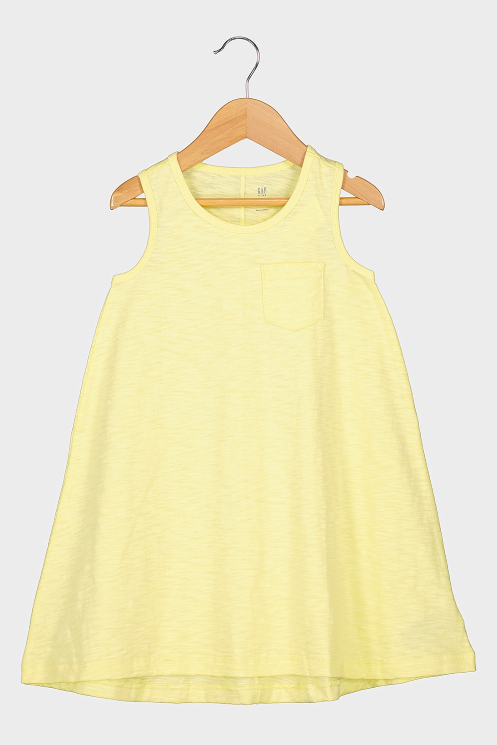 GAP, Rochie evazata fara maneci, Galben