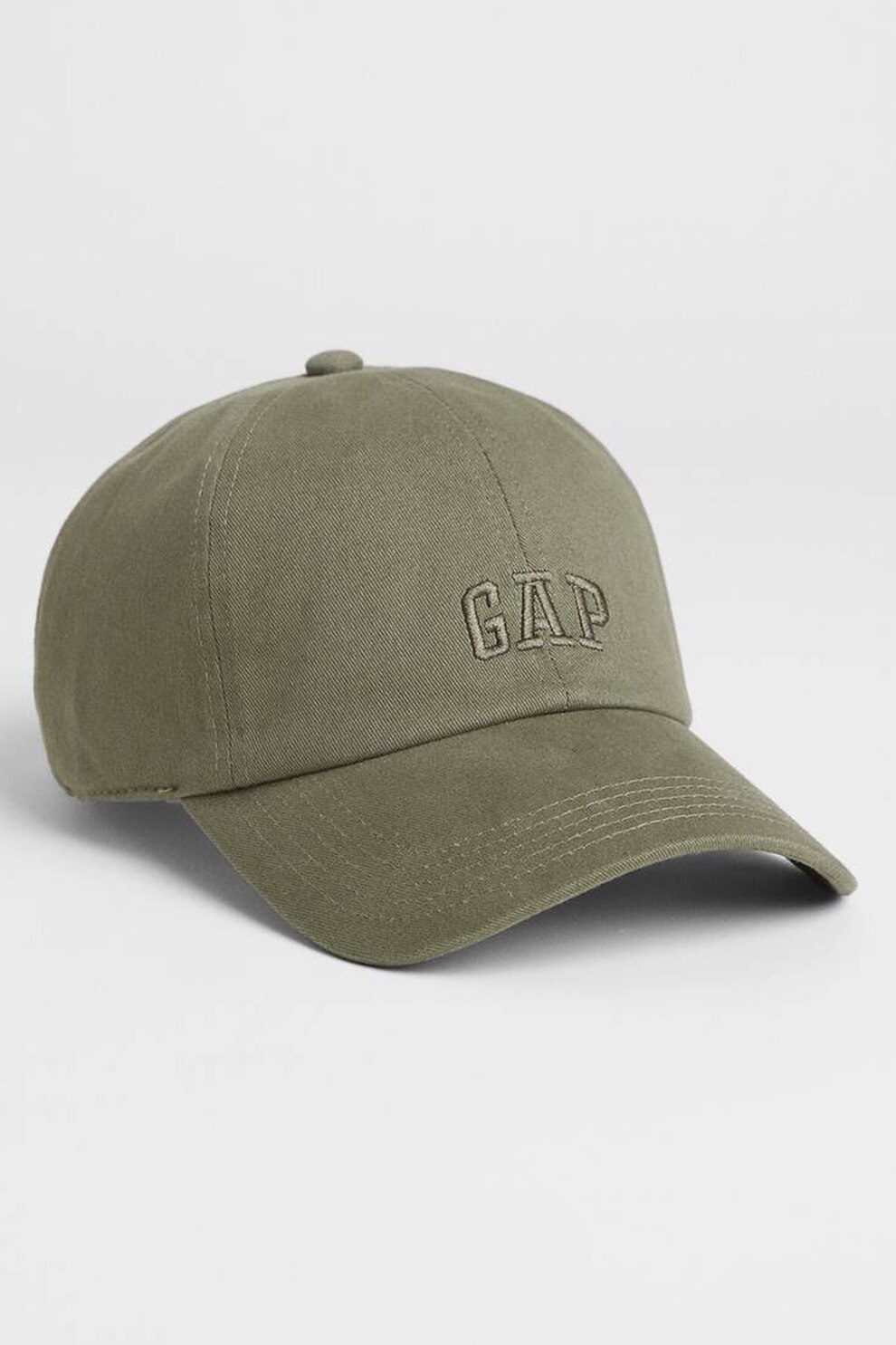 GAP, Sapca baseball de bumbac cu broderie logo, Verde militar