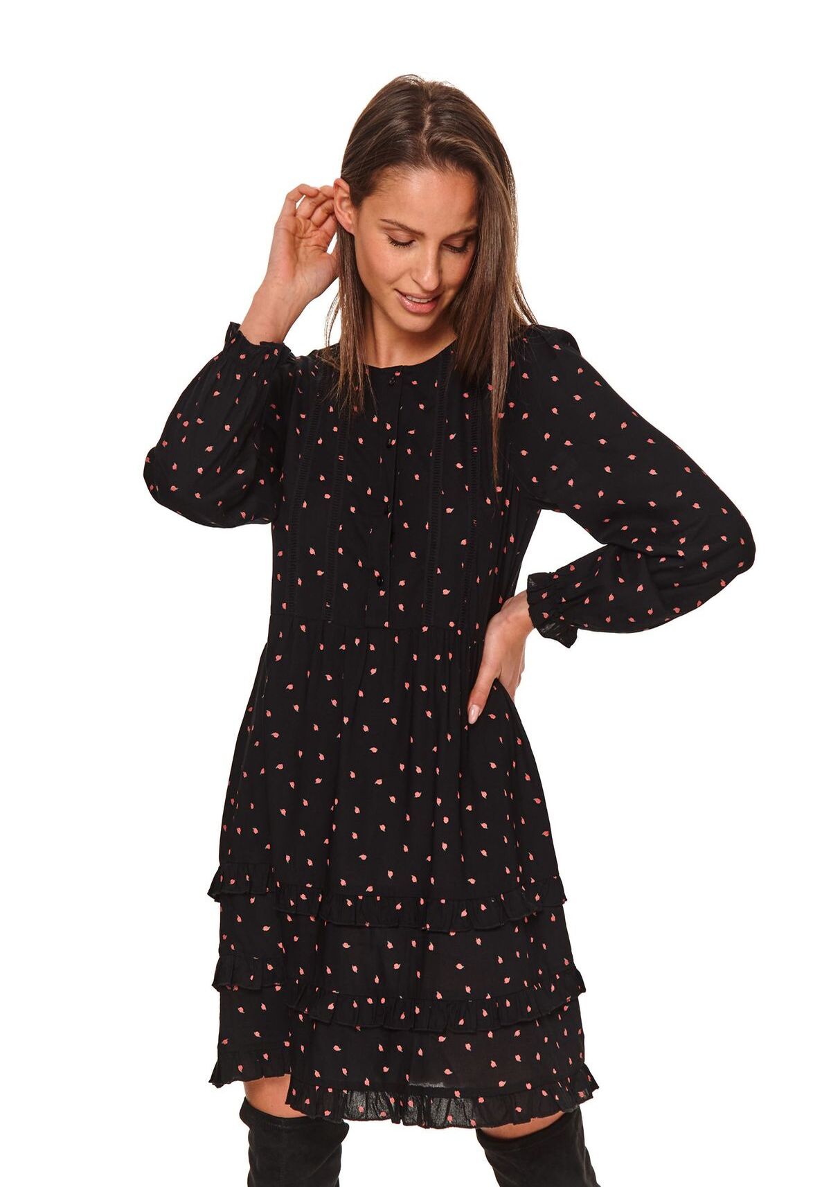 Rochie pentru femei, TOP SECRET, SSU3431, Negru
