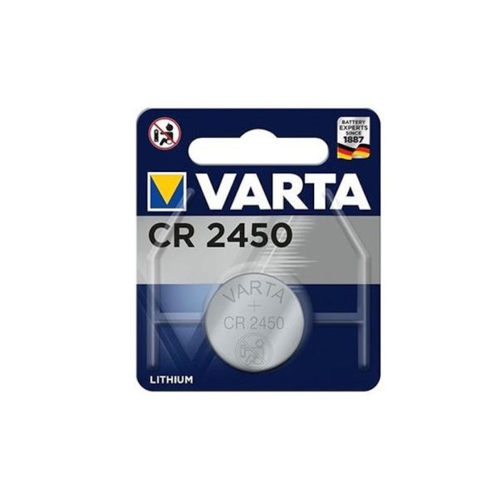 Baterie plata litiu, Varta, CR2450, 3V, 560mAh