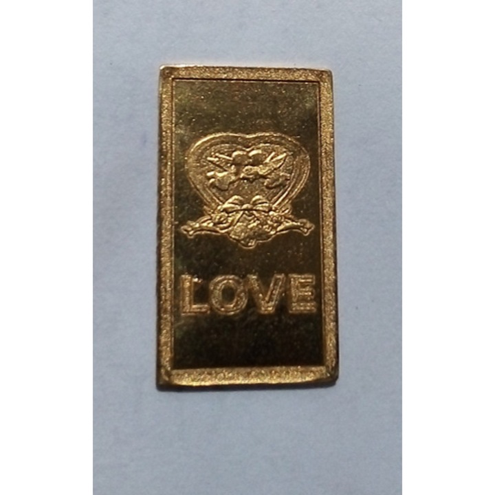 Lingou aur "Te iubesc", 1 gram, 24K