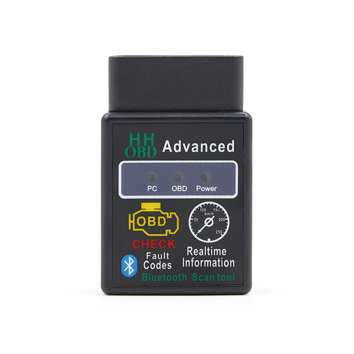 Интерфейс за диагностика на автомобил MINI Vgate ELM327, OBD2 V1.5, Bluetooth, Черен