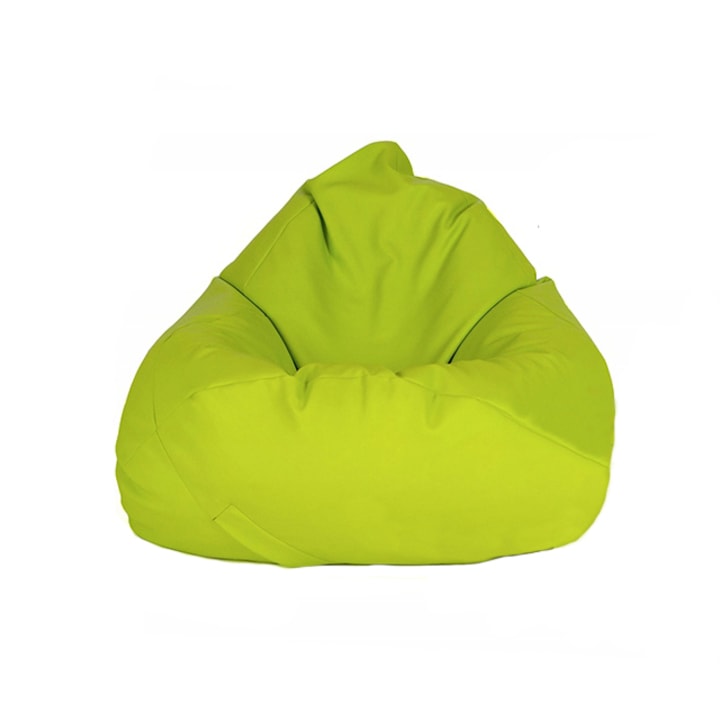 Fotel Puff, Babzsák, 75x75x100cm, zöld citrom