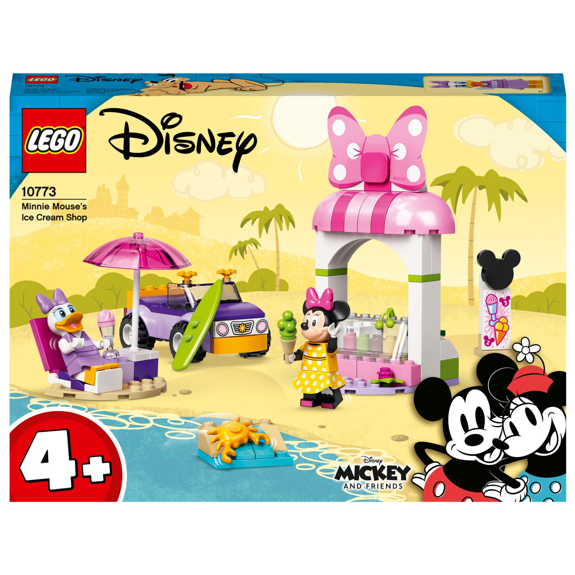LEGO Disney Mickey and Friends - Magazinul cu inghetata al lui Minnie Mouse 10773, 100 piese