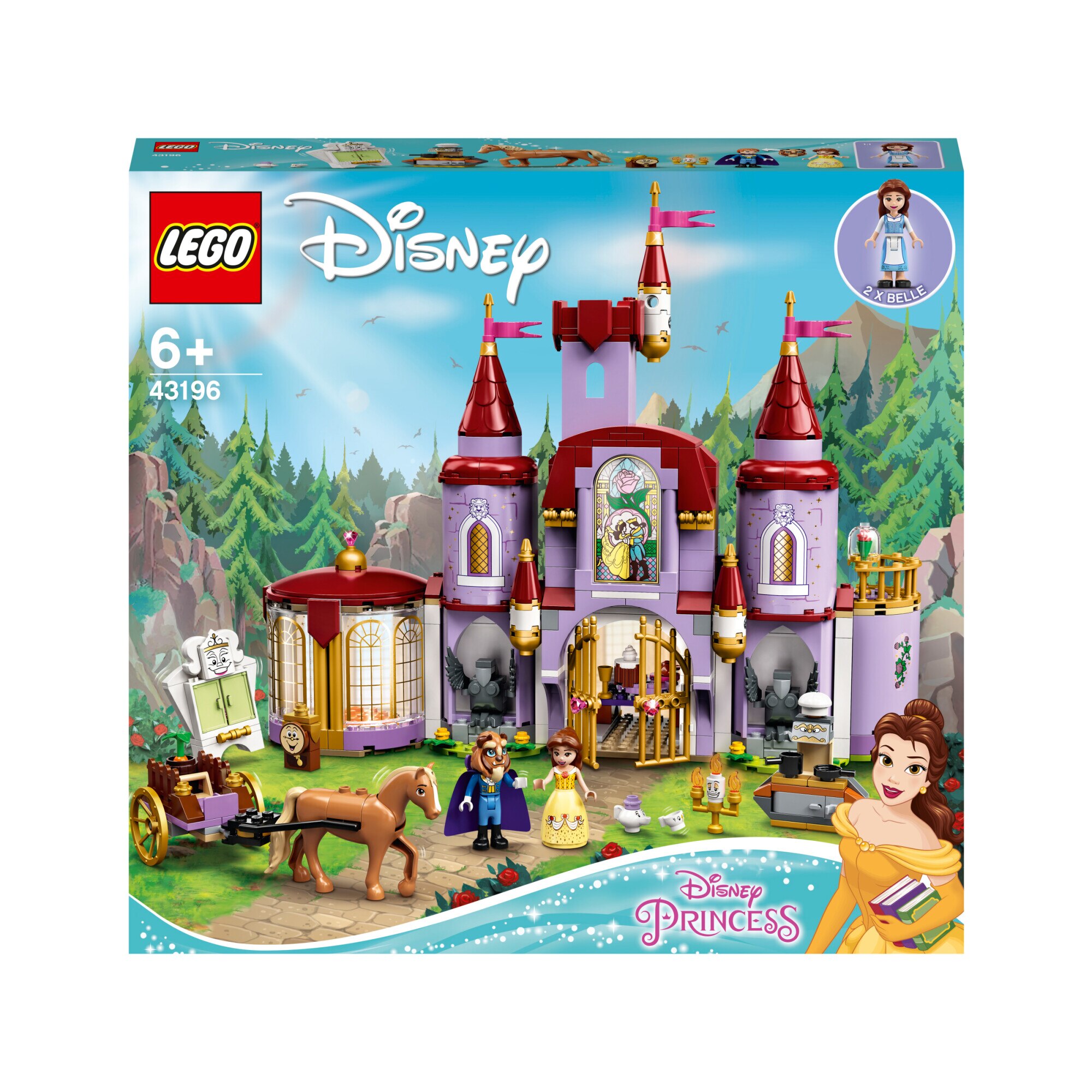 LEGO Disney - Castelul lui Belle si al Bestiei 43196, 505 piese