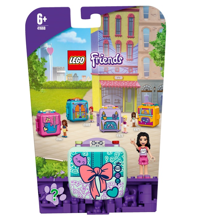 LEGO Friends - Cubul de moda al Emmei 41668, 58 piese