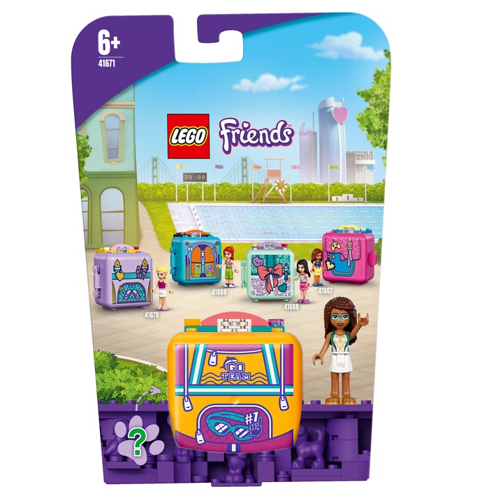 LEGO Friends - Cubul de inot al Andreei 41671, 59 piese