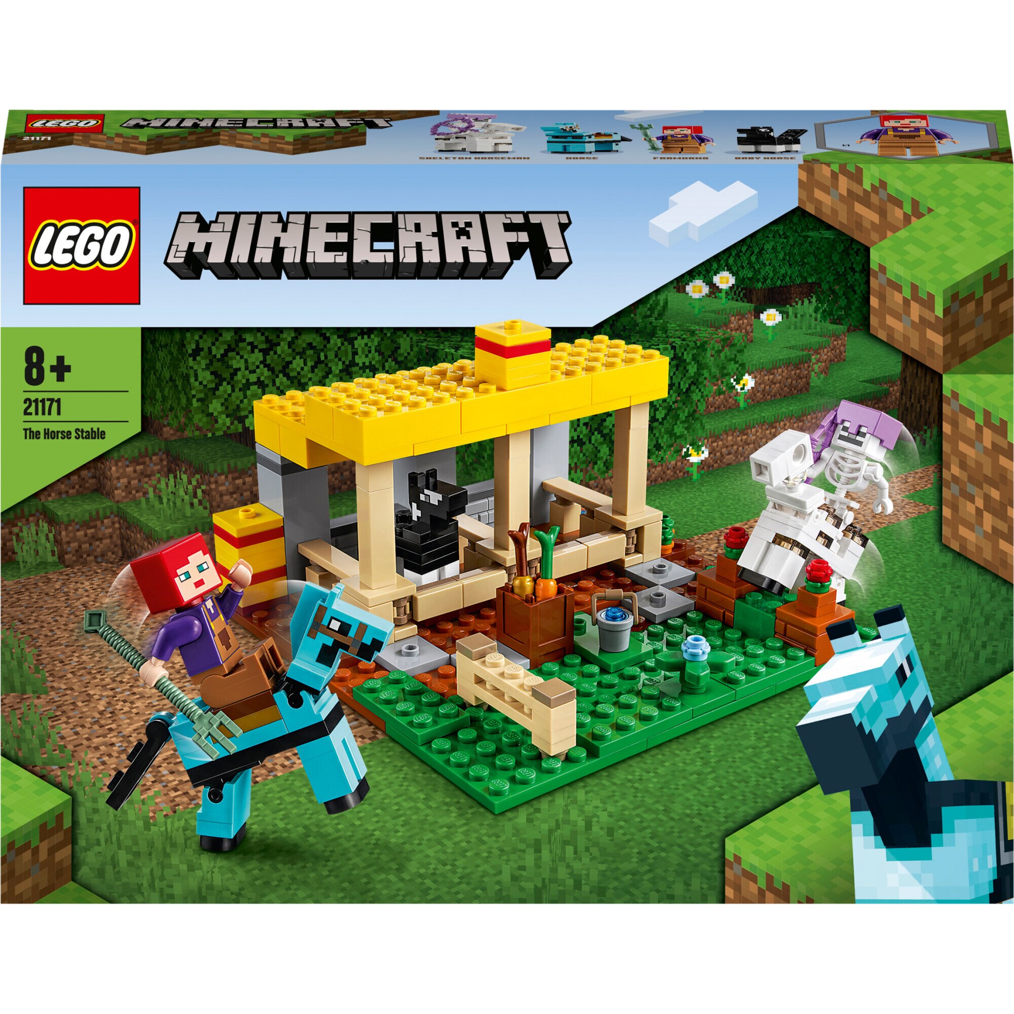 LEGO Minecraft - Grajdul pentru cai 21171, 241 piese