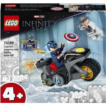 LEGO Super Heroes - Marvel - Infruntarea dintre Captain America si Hydra 76189 ,49 piese LEGO Super Heroes - Marvel - Infruntarea dintre Captain America si Hydra 76189 ,49 piese