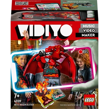 LEGO VIDIYO - Metal Dragon BeatBox 43109, 86 piese LEGO VIDIYO - Metal Dragon BeatBox 43109, 86 piese