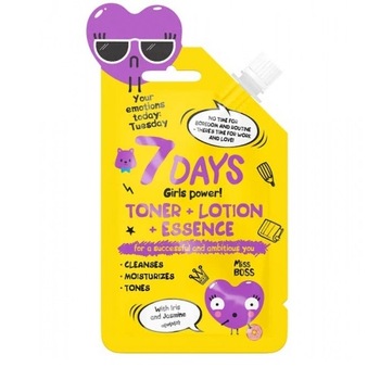 Lotiune tonica 7 Days, Curatare, Hidratare, Antiseptic, Balsam / Esenta de Iris / Iasomie, 20 g Lotiune tonica 7 Days, Curatare, Hidratare, Antiseptic, Balsam / Esenta de Iris / Iasomie, 20 g