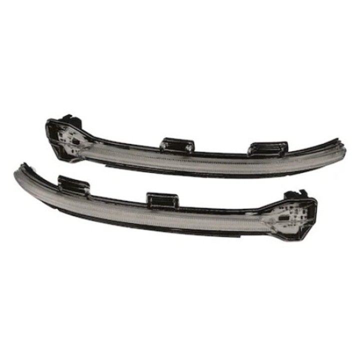 2 db dinamikus jelzőmodul készlet led fekete tükrök VW GOLF VI (2008-2012), TOURAN I (2010-2015) OSRAM
