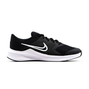 Pantofi sport Nike Downshifter 11 GS din material textil, Negru/Alb, 39 Pantofi sport Nike Downshifter 11 GS din material textil, Negru/Alb, 39