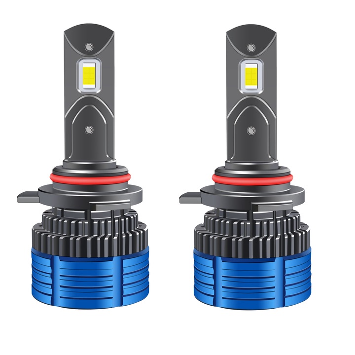 Комплект 2 броя Led крушки Csp Xentech Light T40 Canbus 12000LM 6000k HIR2 (9012) 80W