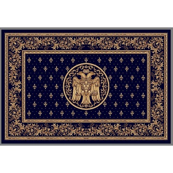 Covor Lotos, Model Bisericesc, 15032, Albastru, 250x350 cm, 1800 gr/mp Covor Lotos, Model Bisericesc, 15032, Albastru, 250x350 cm, 1800 gr/mp